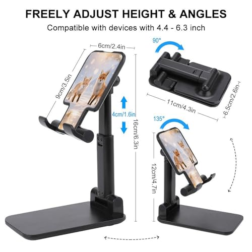 Support de téléphone pliable renard et flocon ajustable pour iPhone et Android - 2