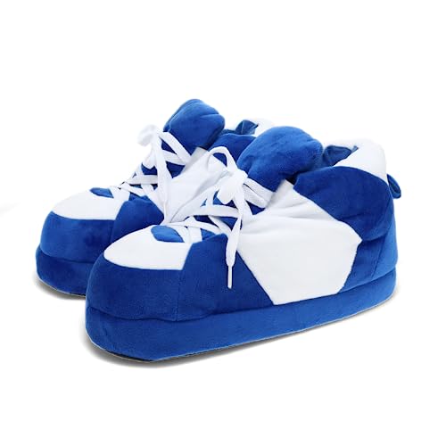 Image of Happy Feet Slippers Standard Sneaker Slippers for Men, Women, and Kids - Women Shoes, Gifts for Women, As Seen on Shark Tank - Classy Oversized House Slippers for Women with Non-Slip Rubber Soles