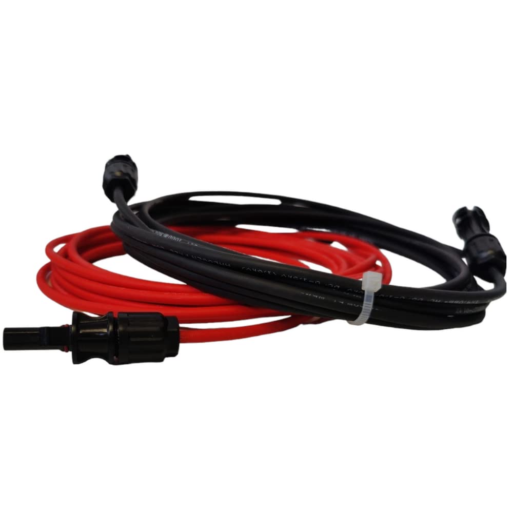 Doktorvolt - Cavo Solare 6mm2, Prolongua elettrica per Pannello Solare Con Connettore Solare IP 65, Prolunga 2x40m mc4 Cavo, Rosso E Nero PV Cavo