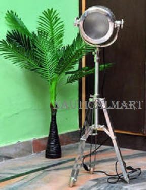 Nauticalmart Classical Royal Nickel Finish Floor Lamp for Living Room