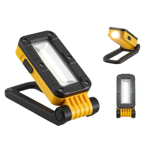 BougeRV COB-LED Werkstattlampe & Taschenlampe, Arbeitsleuchte mit 400 Lumen, 2600 mAh, 180° Verstellbar mit Magnetfuß/Klipshaken, 1/4\" Gewinde, Flutlicht & Spotlicht, für Camping, Werkstatt, Notfall BougeRV COB-LED Werkstattlampe & Taschenlampe, Arbeitsleuchte mit 400 Lumen, 2600 mAh, 180° Verstellbar mit Magnetfuß/Klipshaken, 1/4\" Gewinde, Flutlicht & Spotlicht, für Camping, Werkstatt, Notfall