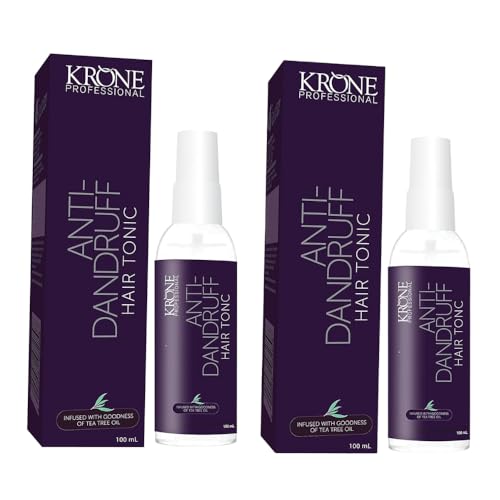 Image of Anti-Dandruff Hair Tonic Pack of 2 (100ml Each) | Tea Tree Oil Formula | Reduces Flakes & Itchiness | Scalp Treatment for Dandruff Control | Suitable for All Hair Types
