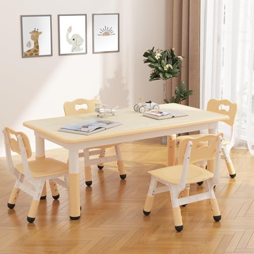 Table pour enfants de qualité supérieure avec chaises réglables durables - 4