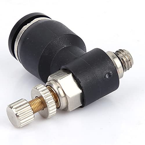 Image of Hilitand CO2 Air Adjuster, Air Pipe Adjustable Joint C02 Gas Nozzle Valve Engraving Machine Nozzle Air Valve (Trachea 6mm /Thread M5 /Adjustable)