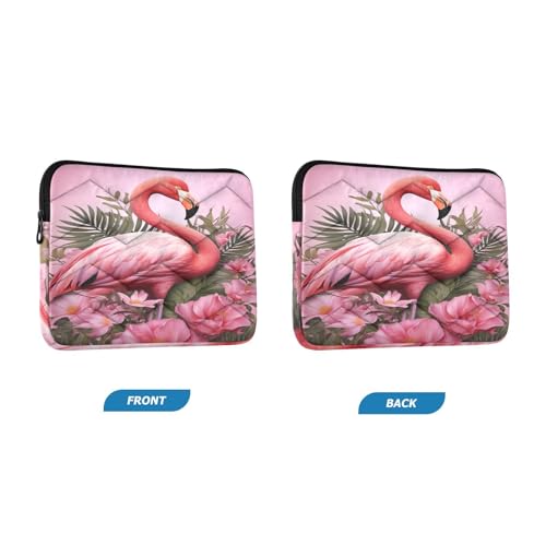 Funda para portátil 13-14 pulg rosa flamenco impermeable y antichoque miniatura 2