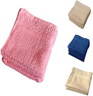 Waddington Face Cloth Flannels Pack Of Four 100 Percent Cotton Assorted Colours