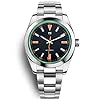 HaiQin Pagani Design 1733 Men’s Automatic Watches NH35A Self Winding Movement Green Glass Lightning Pointer Stianless Steel Band Waterproof Men 40MM Mechanical Watch
