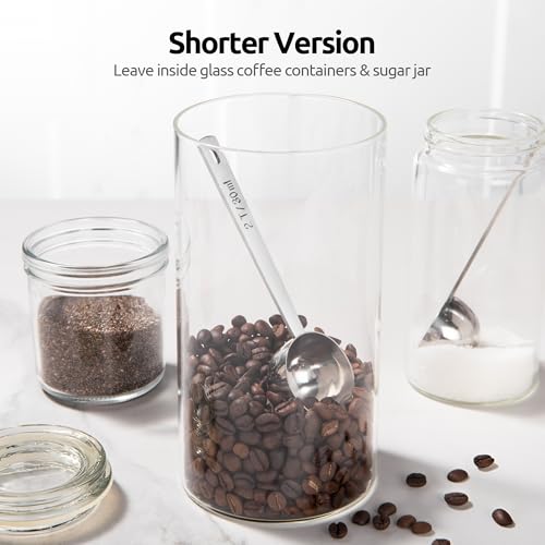 Image of U-Taste Coffee Scoop 1&2 Tablespoon, 4.3in Long Handle Tbsp Measuring Spoon