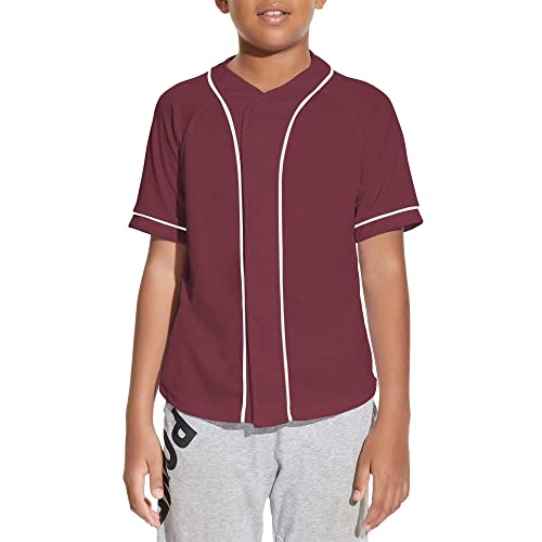 Image of Yuji Itadori Kids Baseball Jersey Button Boys Short Sleeve T-Shirts Hip Hop Fashion Casual Sports Solid Color Shirt