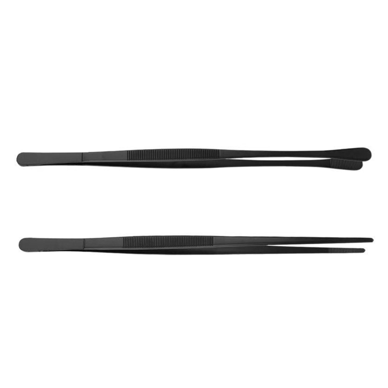 LUCKGONI Pack Of 2 Nonrust Steel Kitchen Tongs With Nonslip Tip Kitchen Utensils For Cooking And Grilling 30cm