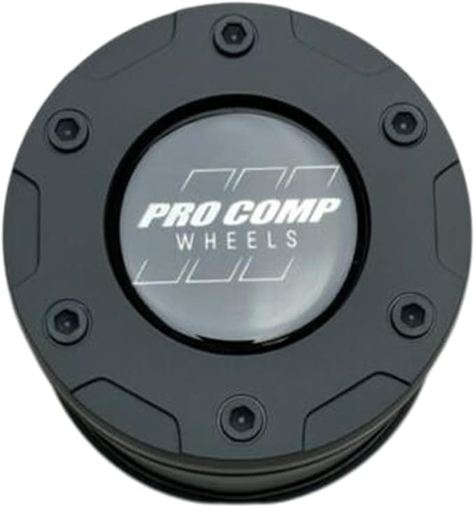 Pro Comp Matte Black Push Thru Wheel Center Cap 8515041, Center Caps