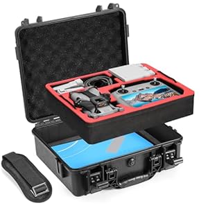 FPVtosky Wasserdicht Koffer für DJI Mini 5 Pro/Fly More Combo, Zweilagig Tasche für Mavic Mini 5 Pro, kompatibel mit RC 2/RC-N3, Batterie, Ladestation und Anderen Zubehörteilen [NUR DER Fach]