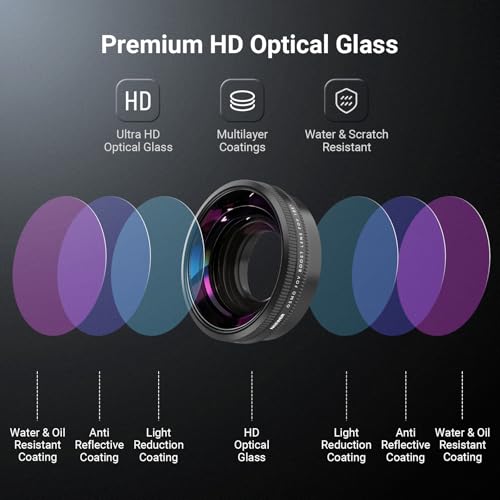 Image of NEEWER Wide Angle Lens Compatible with DJI Osmo Action 6 Only, 185 FOV Multicoated HD Optical Glass 4 Elements 4 Groups Screw On Action Camera Lens Photography Accessories, FL-B52