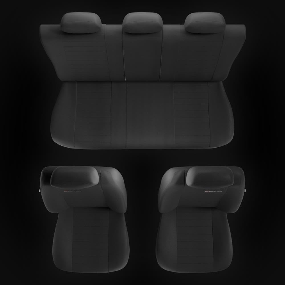 Mossa Housses de siège adaptées pour Dacia Logan I, II, III (2004- ) - Housse Siege Voiture universelles - Couverture Siege - Une-4