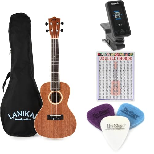 Gearnuts LU21CONBUN Lanikai Lu Series Concert Ukulele Essentials Bundle cover
