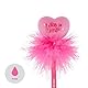 Legami - Kugelschreiber mit leuchtendem Herz, Writing is Magic, rosa Tinte, LED-Schreibstift für Kinder und Erwachsene, 0,7 mm Spitze, Heart-Thema