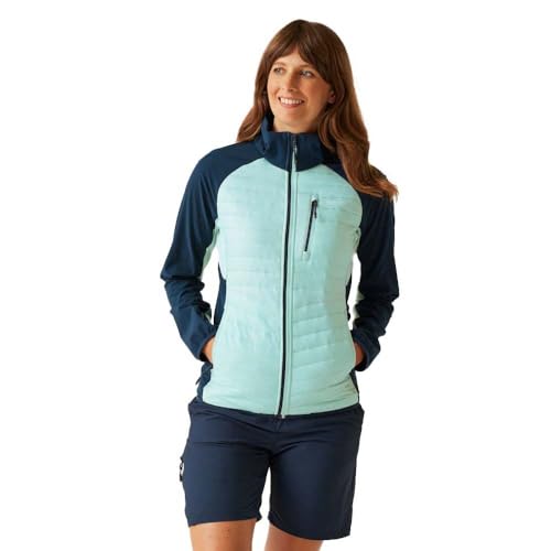 Regatta - Steppjacke Pro Hybrid – Damen, Marineblau / Hellblau Pastell, 40