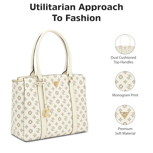 Image of Lavie Signature Women's Mono Shelton Tote Bag | Tote Handbag for Work | Ladies purse | Stylish Shoulder Bag | Gift for Women