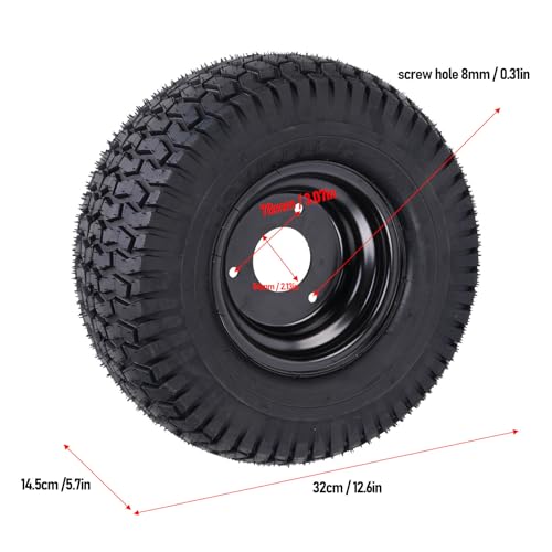 AYNEFY 13X6.50 Bis 6 Reifen, ATV UTV Go Kart Cart All Terrain Reifen, überlegene Griffigkeit, Pannensicher, Vielseitige Umgebungen, Multifunktionale Verwendung, 6PR Pannenschutzschicht (Black)