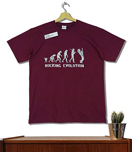 Rocking Evolution – Bercement Cadeau d’anniversaire drôle Musique | Present T-Shirt - Les Beatles, Paul McCartney, John Lennon, RIngo Starr, George Harrison Rocking Evolution - Bercement Cadeau d'anniversaire drôle Musique | Present T-Shirt – Image 3