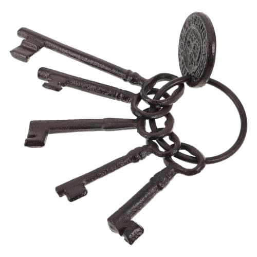 Llaves clásicas para colgante de llavero TOYANDONA como regalo vintage de cumpleaños