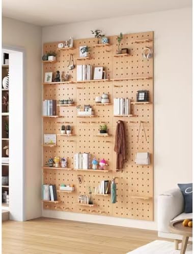 Modular Pegboard Organizer Kit - Customizable Wall-Mounted Storage Solution for Home, Office & Bedroom - Versatile Display Panel with Accessories (Green, 60x120cm)