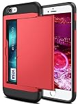 Coolden for iPhone SE 2022 Case Wallet Shockproof Hard Back Soft Bumper Heavy Duty Protective Phone Cases Card Holder Case Cover for iPhone 7/8/SE 2020/SE 2022-Red
