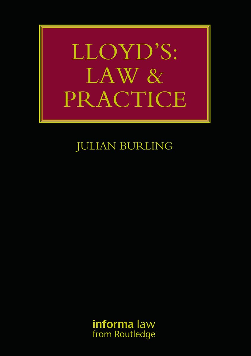 Lloyd's: Law and Practice (Lloyd's Insurance Law Library)