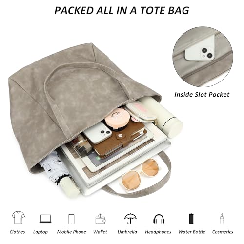 Image of TANTOMI Tote Purse for Women Large Shoulder Bag for Work Travel Purse and Handbags Weekender Bag with Zipper