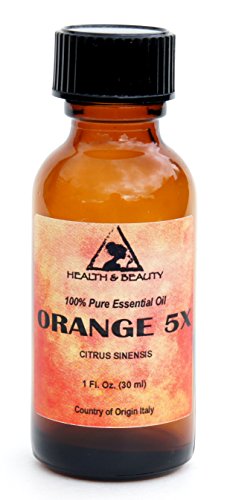 Orange 5X (5 Fold) Essential Oil Aromatherapy Therapeutic Grade 100% Pure Natural 1 oz, 30 ml