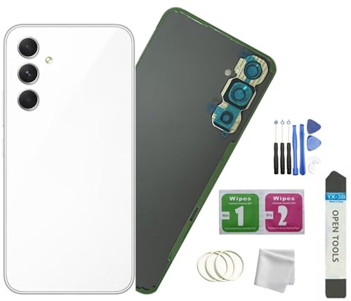 Verre arrière Samsung A54 blanc haute résistance avec lentille photo intégrée