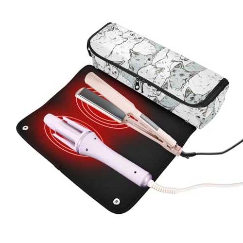 Bolsa para herramientas de cabello resistente al calor y alfombrilla miniatura 2