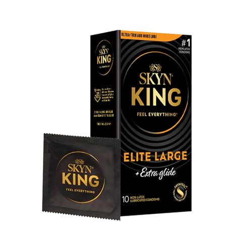 SKYN King Elite Large Extra Glide Non-Latex Condom 10 Count