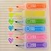 TopHomer Highlighters 6 Assorted Colors Highlighter Pens Inclined Head Tip Marker Pen Quick Dry for School Office Home Supplies
