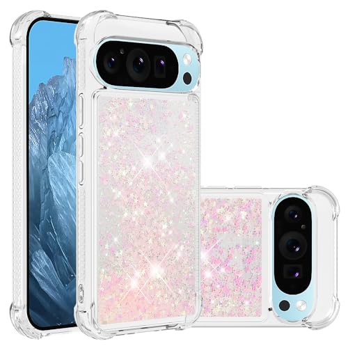 Coque Pixel 10 Pro XL paillette liquide rose idéale pour vos sorties et soirées