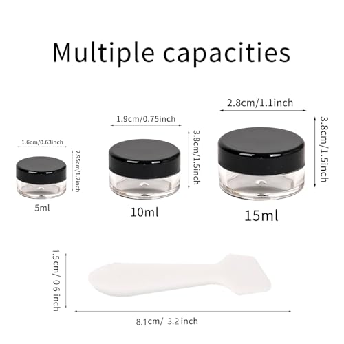 70 Stück döschen 5ml,kleine döschen mit deckel,probenbehälter,kosmetik mini dosen tiegel probenbehälter,salbentiegel,cremedosen zum befüllen,kosmetikdosen lippenbalsam cremedöschen