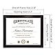 GraduatePro Bilderrahmen A4 Rahmen Urkunde für Zertifikate Diplom Wand Hängend Passepartout Vintage University Certificate Frame Braun
