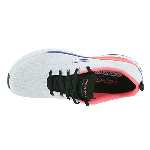 Skechers Women's Ultra Groove Pure Vision Sneaker, White/Multi, 7.5 M US