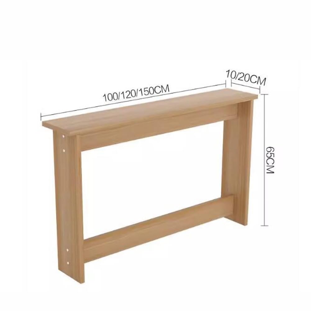 ERRULAN Tavolino Stretto Dietro Divano – Consolle In Legno 63x5.9x35.4 Pollici, Bianco, Perfetto Per Spazi Ridotti