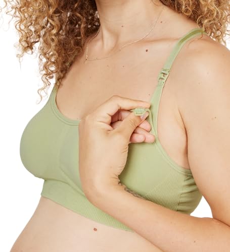 Image of Cake Maternity Cotton Candy Wirefree Nursing Bra for Breastfeeding, Seamless Maternity Sleep Bra