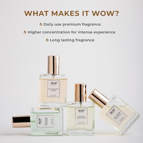 Image of WOW Skin Science Luxury Perfumes for Men | Pack of 4 | Aromatic, Aqua, Oud & Earthy Fragrances | Long-Lasting & Travel-Friendly | Luxury Perfume Gift Set for Men | 80 ml