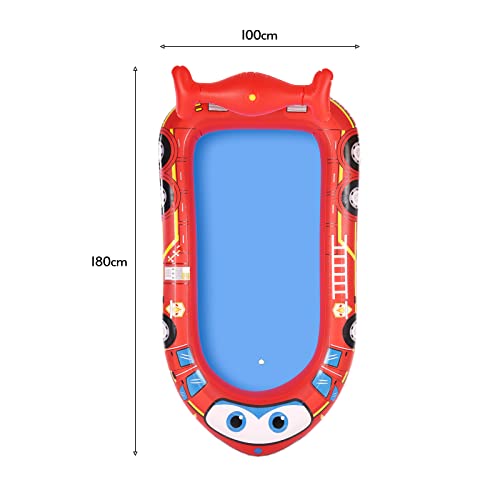Putybudy Large Inflatable Sprinkler Pool For Kids Water Playing Pad Swimming Pool Summer Water Toys For Outdoor Backyard, Airship 71 Inch #TOP1