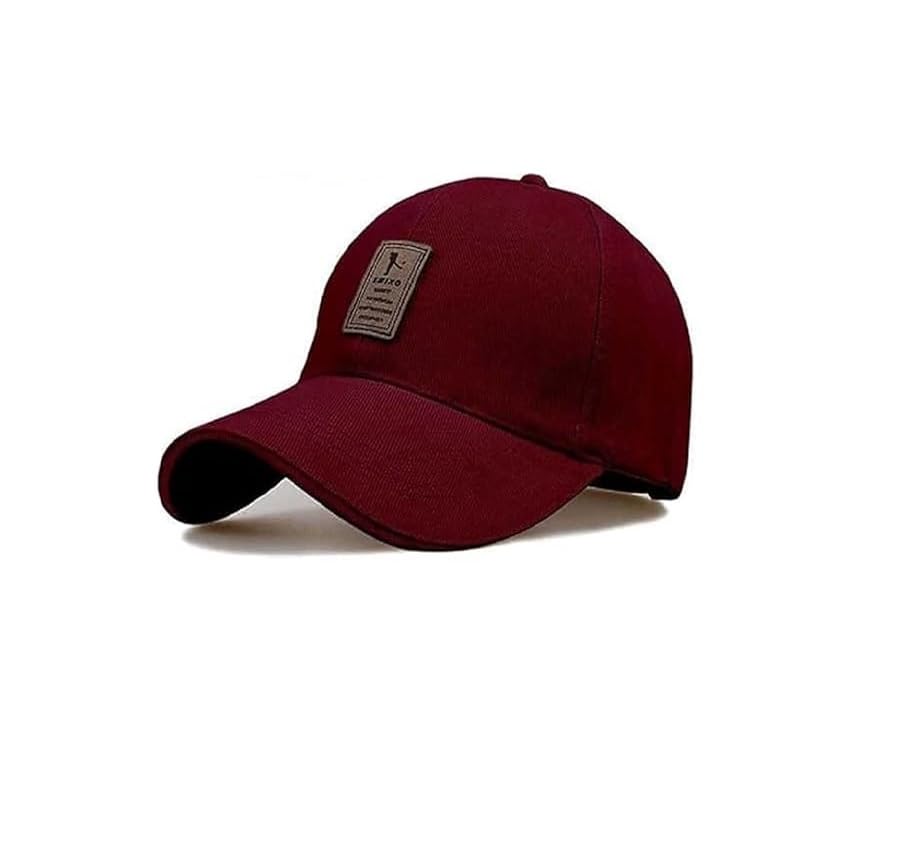 Image of Cap for Men Women Topi Unisex Head Branded Boy's Girl's Caps Adjustable Strap Summer Sports Cricket Gym Dance Cotton Free Size