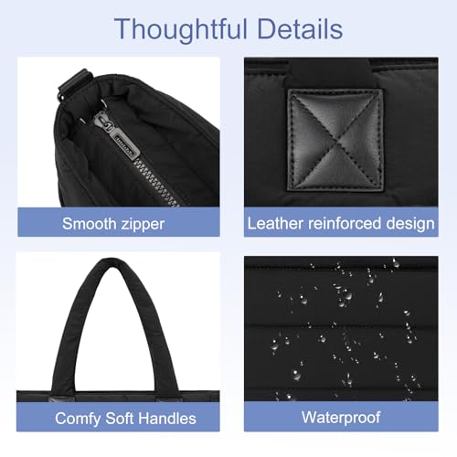 Bolso Tote acolchado grande para mujer GASSDA miniatura 5