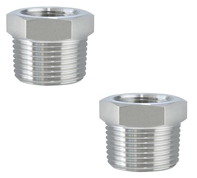 KINIK Brass Hex Pipe Bushing Reducer Adapter 1/4" Female and 1/2" Male Thread for pipes (Pack of 2). (B09SCYD1W6) Amazon Price History, Amazon Price Tracker