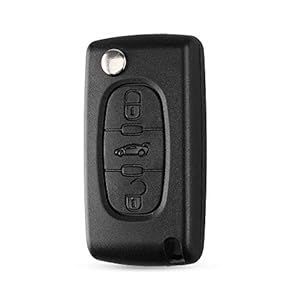 Sleutelbehuizing voor Peugeot met krasvrij lemmet en elektronica