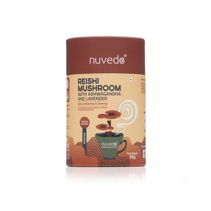 See full amazon price history chart for Nuvedo Reishi Mushroom With Ashwagandha And Lavender, Improve Sleep Quality Lowers Stress Balances Immune System Organic Herbal Infusion Drink Mix Powder, 50 Sachet, 50 g, Pack Of 1 Nuvedo Reishi Mushroom With Ashwagandha And Lavender, Improve Sleep Quality Lowers Stress Balances Immune System Organic Herbal Infusion Drink Mix Powder, 50 Sachet, 50 g, Pack Of 1 (B0CKJ5DV7X) Amazon Price History, Amazon Price Tracker