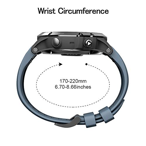 Image of NotoCity NCity Fenix Bands - 51mm Watchstrap for 8 /Fenix 7X /5X - Silicone Sport Strap (Slate)