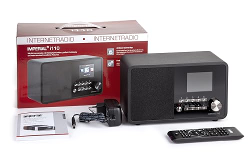 Internetradio Imperial i110 UPNP/DLNA Mediaplayer in Schwarz