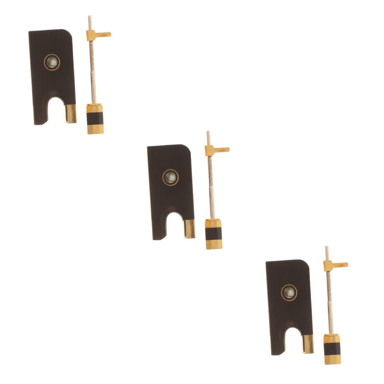 Toyvian 3ensembles Kit Accessoires Pour Archet De Avec Grenouillère Et Vis Composants De Remplacement Pour Musiciens Avancés